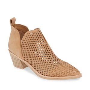 Dolce Vita Suede Perforated Western Ankle Boot